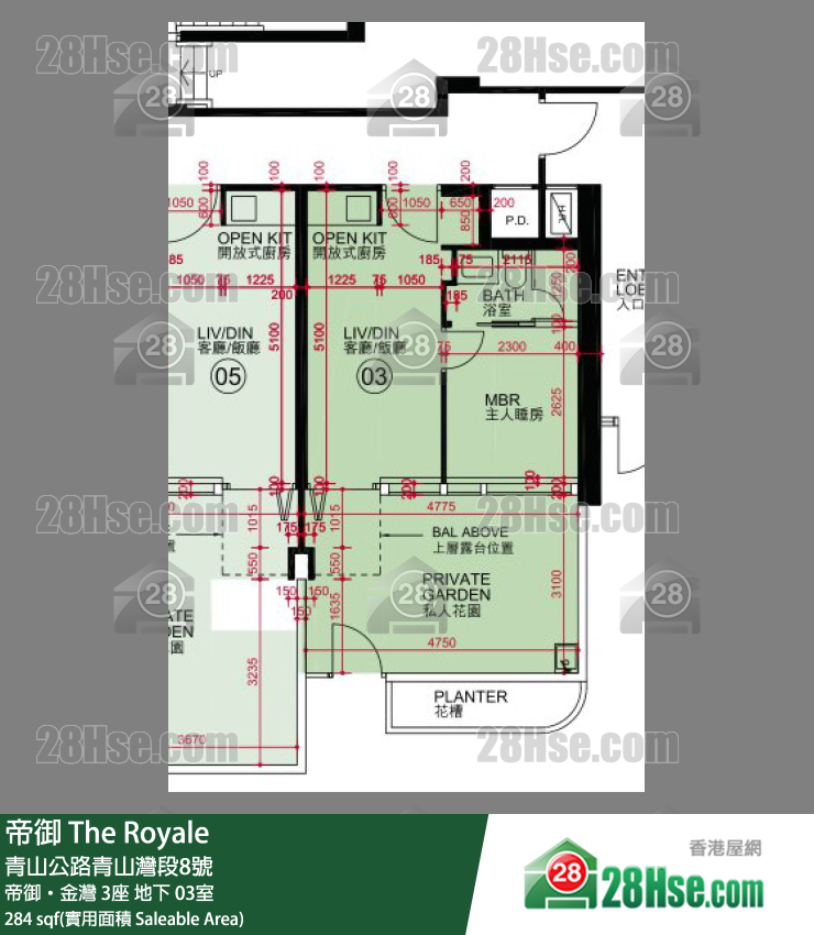 帝御 帝御‧金灣 3座 03室 平面圖