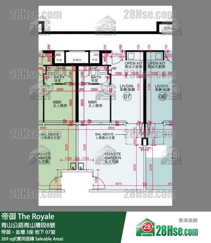 帝御 帝御‧金灣 3座 07室 平面圖
