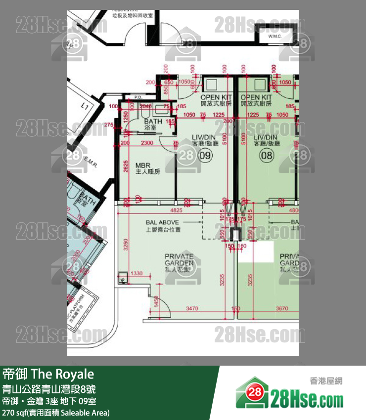 帝御 帝御‧金灣 3座 09室 平面圖