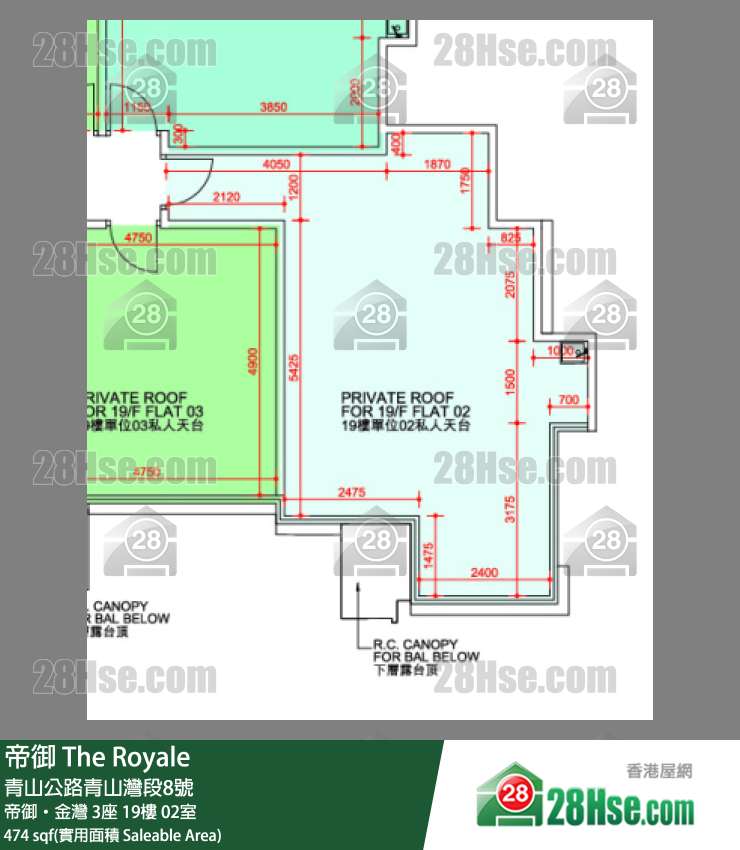 帝御 帝御‧金灣3座19樓 02室 平面圖