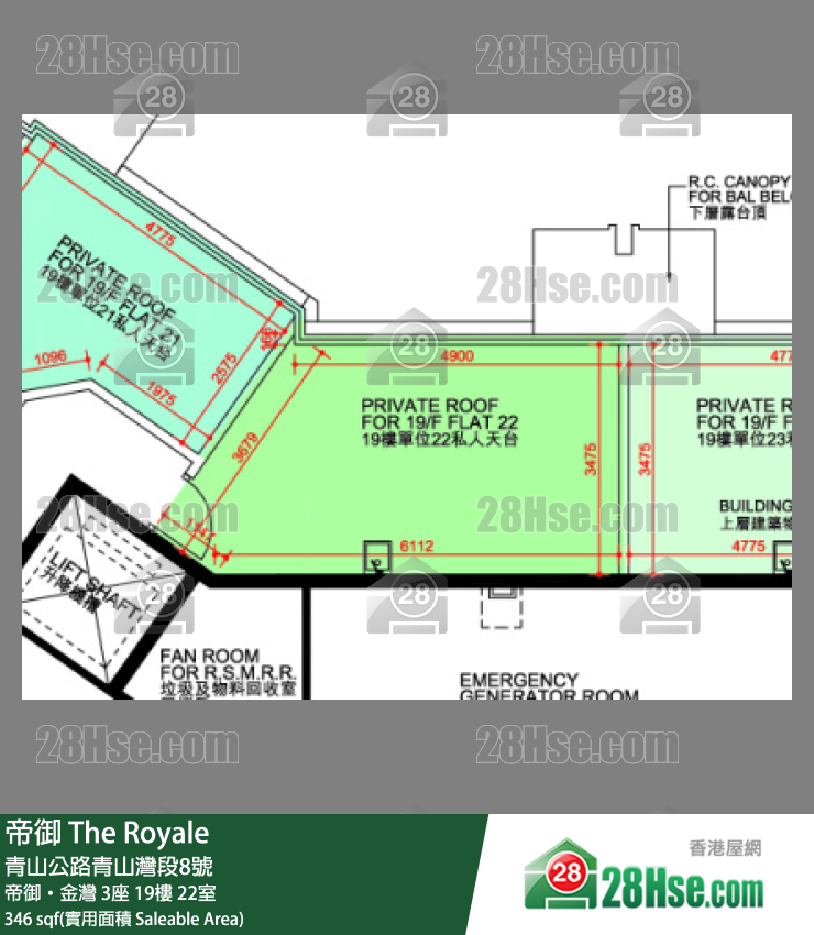 帝御 帝御‧金灣 3座 19樓 22室 平面圖
