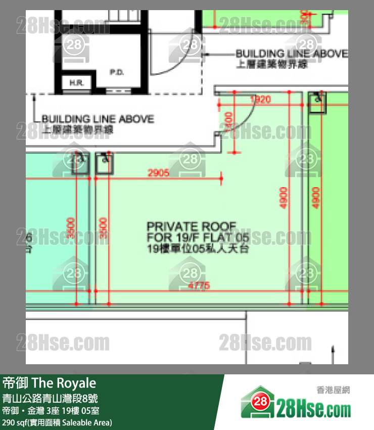 帝御 帝御‧金灣 3座 19樓 05室 平面圖