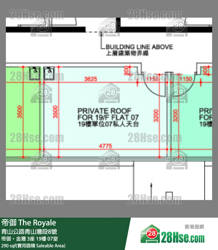 帝御 帝御‧金灣 3座 19樓 07室 平面圖