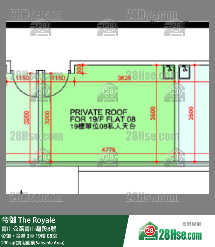 帝御 帝御‧金灣 3座 19樓 08室 平面圖