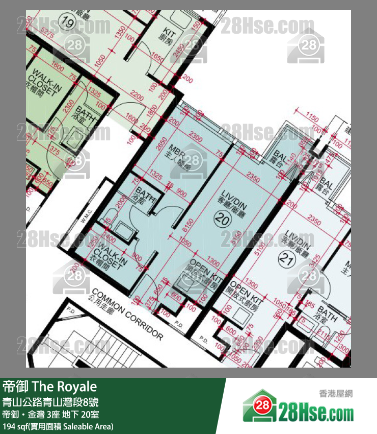 帝御 帝御‧金灣 3座 20室 平面圖