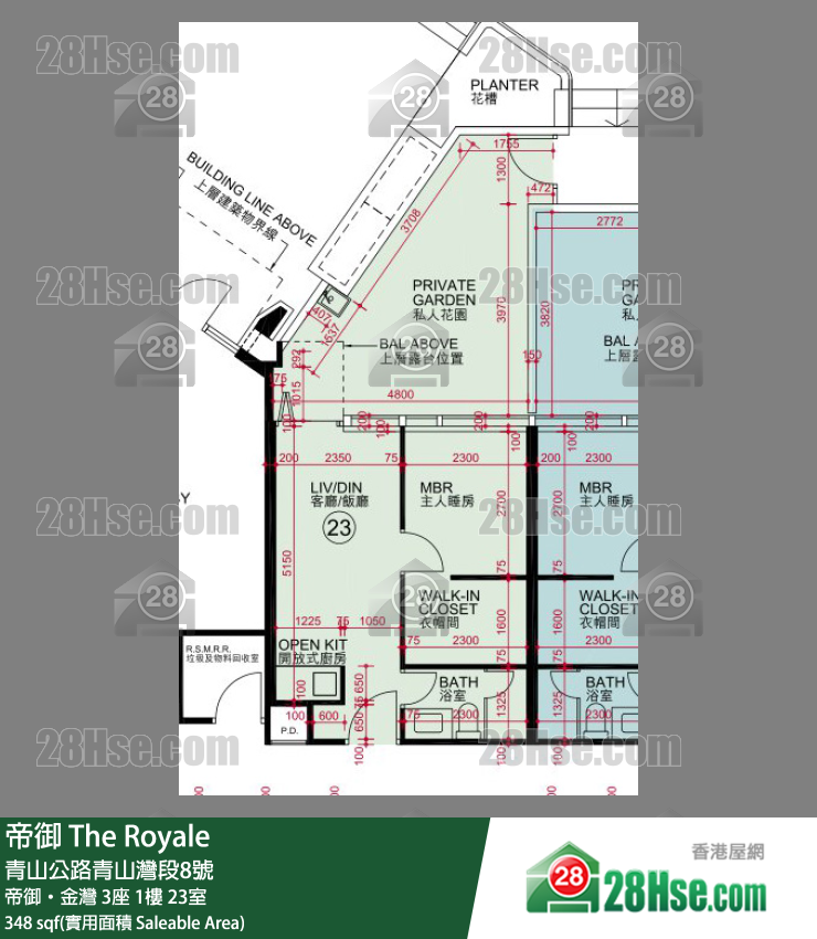 帝御 帝御‧金湾 3座 1楼 23室 平面图