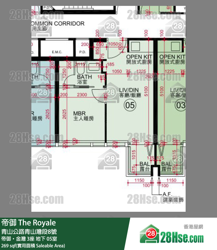 帝御 帝御‧金灣 3座 05室 平面圖