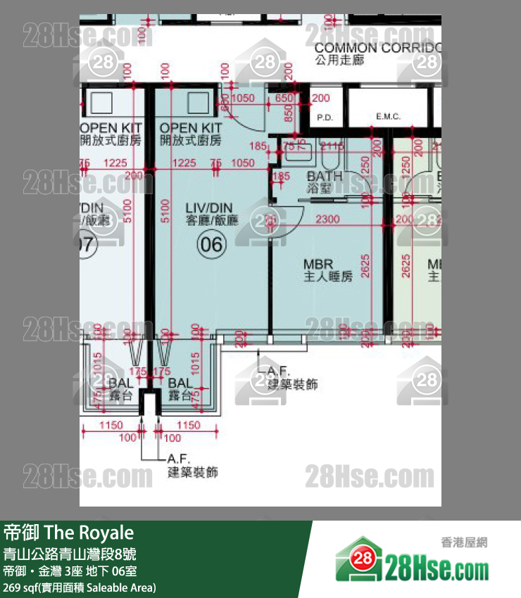 帝御 帝御‧金灣 3座 06室 平面圖