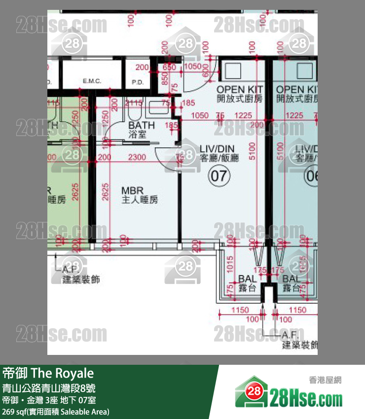帝御 帝御‧金灣 3座 07室 平面圖