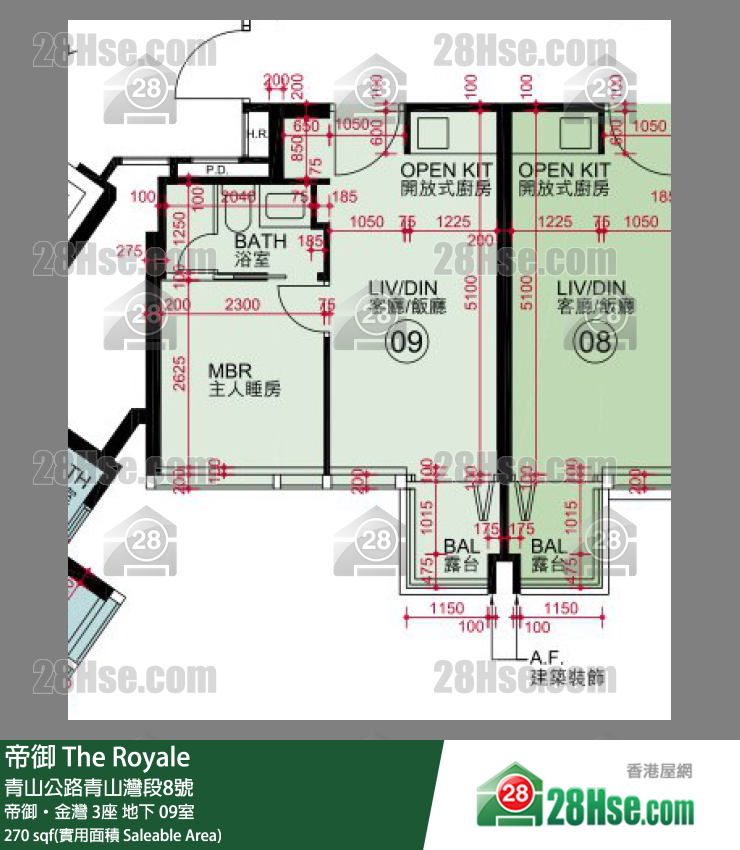 帝御 帝御‧金灣 3座 09室 平面圖
