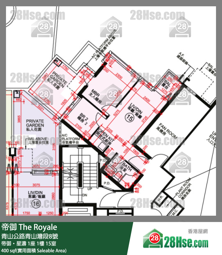 帝御 帝御‧星濤 1座 1樓 15室 平面圖