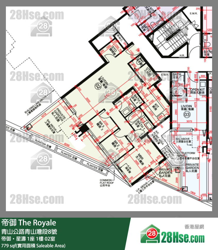 帝御 帝御‧星濤1座1樓 02室 平面圖