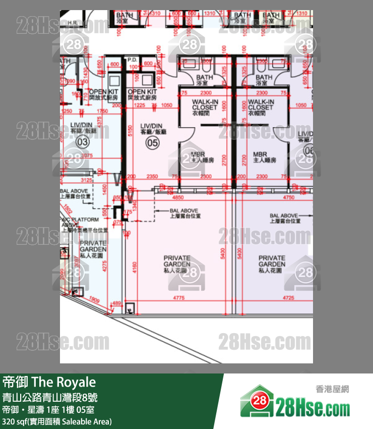 帝御 帝御‧星濤 1座 1樓 05室 平面圖