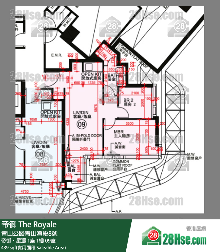 帝御 帝御‧星濤 1座 1樓 09室 平面圖