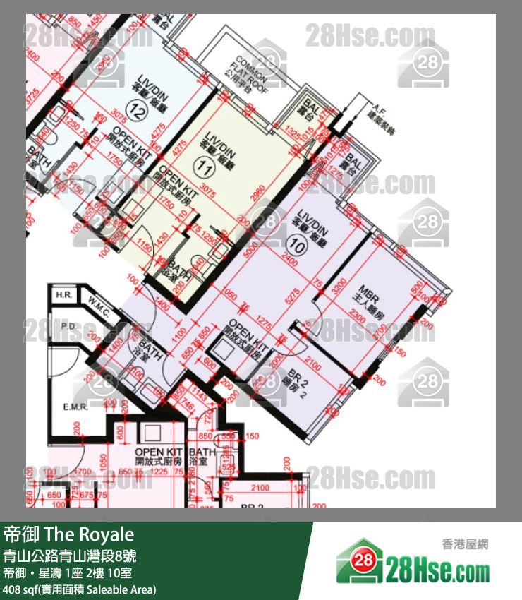 帝御 帝御‧星涛 1座 2楼 10室 平面图
