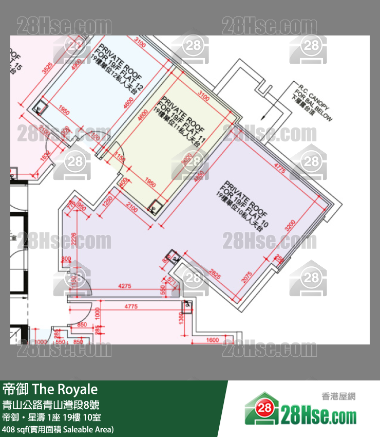 帝御 帝御‧星濤 1座 19樓 10室 平面圖