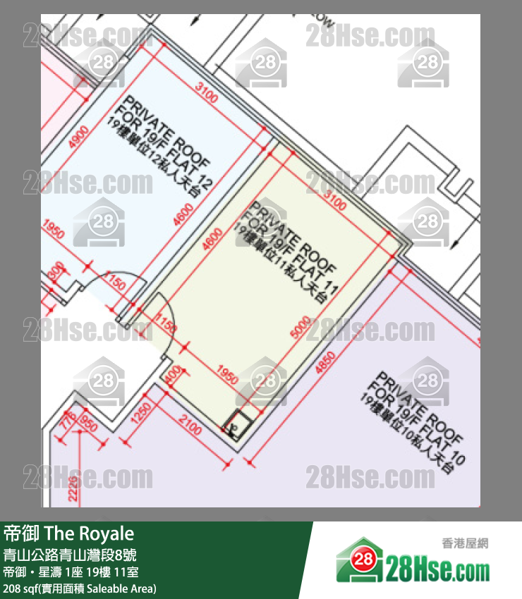 帝御 帝御‧星濤 1座 19樓 11室 平面圖