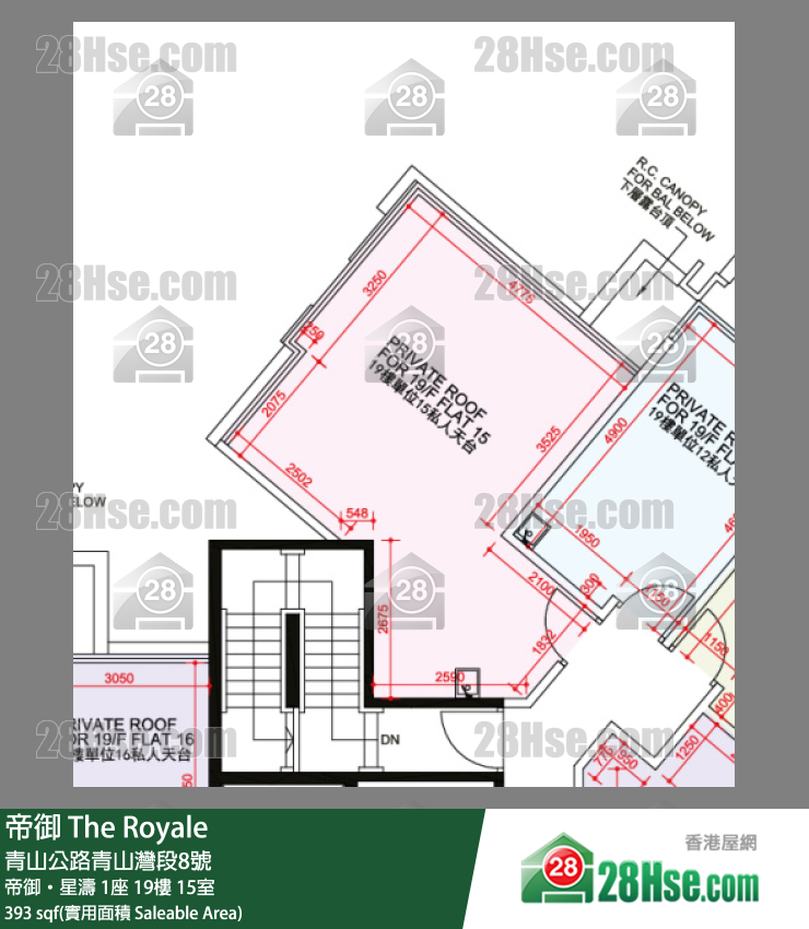 帝御 帝御‧星濤 1座 19樓 15室 平面圖