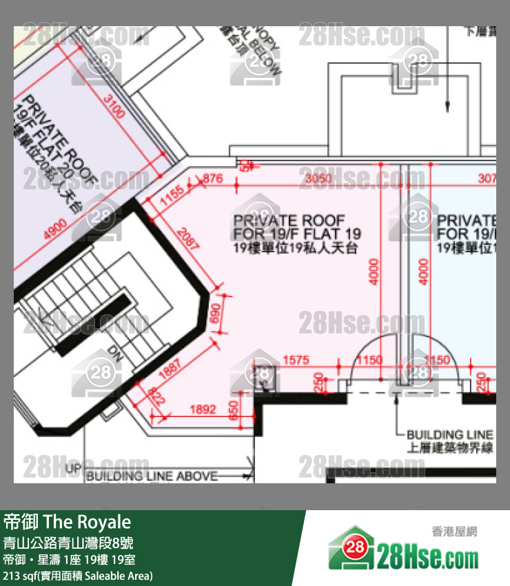 帝御 帝御‧星濤 1座 19樓 19室 平面圖