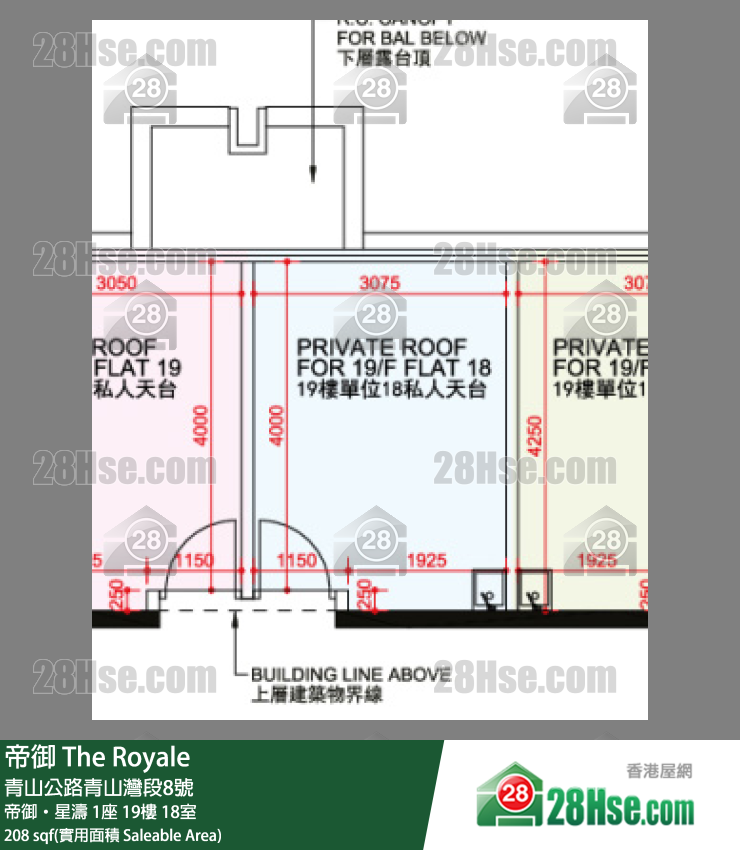 帝御 帝御‧星濤1座19樓 18室 平面圖