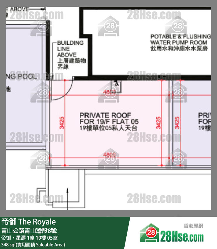帝御 帝御‧星濤 1座 19樓 05室 平面圖