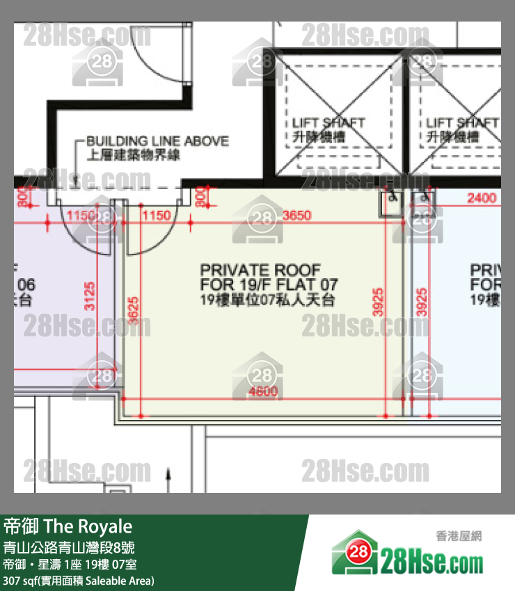 帝御 帝御‧星濤1座19樓 07室 平面圖