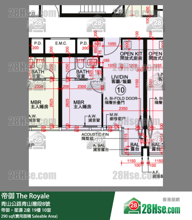 帝御 帝御‧星濤 2座 19樓 10室 平面圖