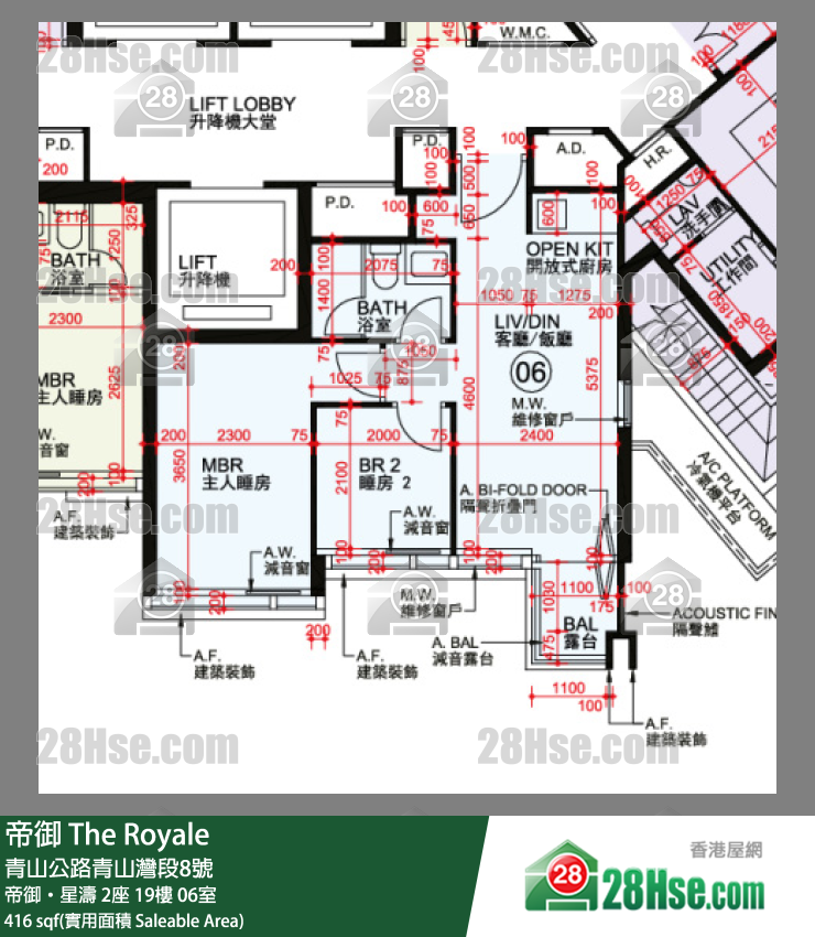 帝御 帝御‧星濤 2座 19樓 06室 平面圖