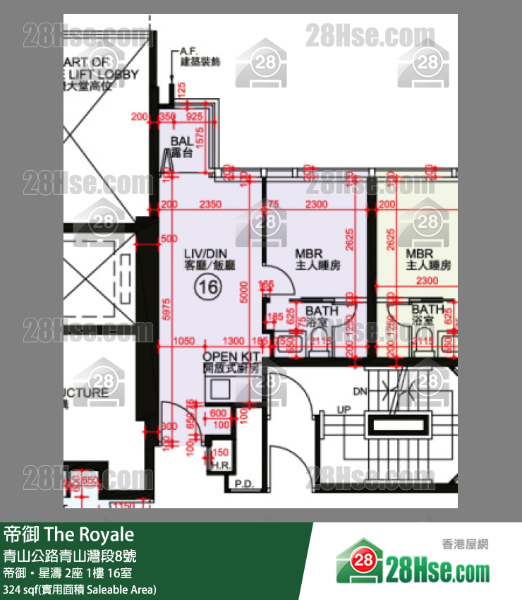 帝御 帝御‧星濤 2座 1樓 16室 平面圖