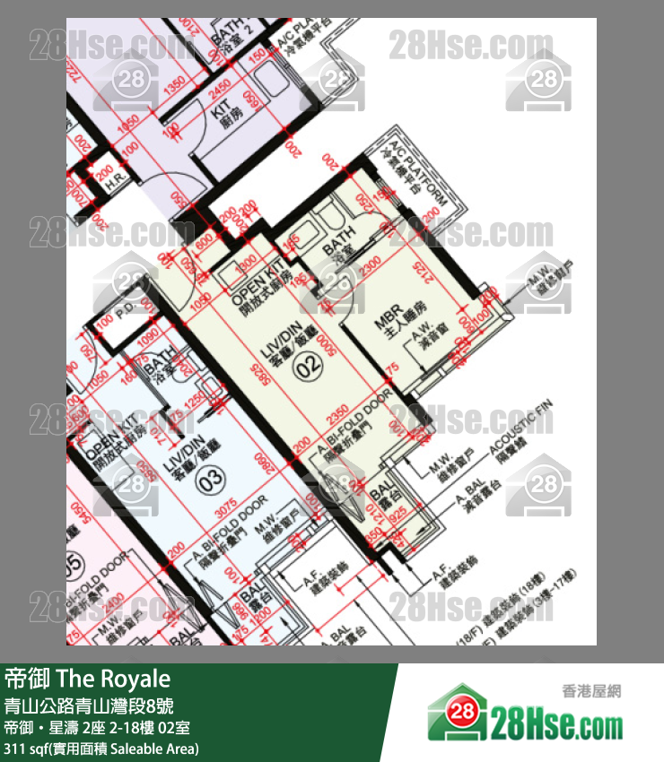 帝御 帝御‧星濤 2座 10樓 02室 平面圖