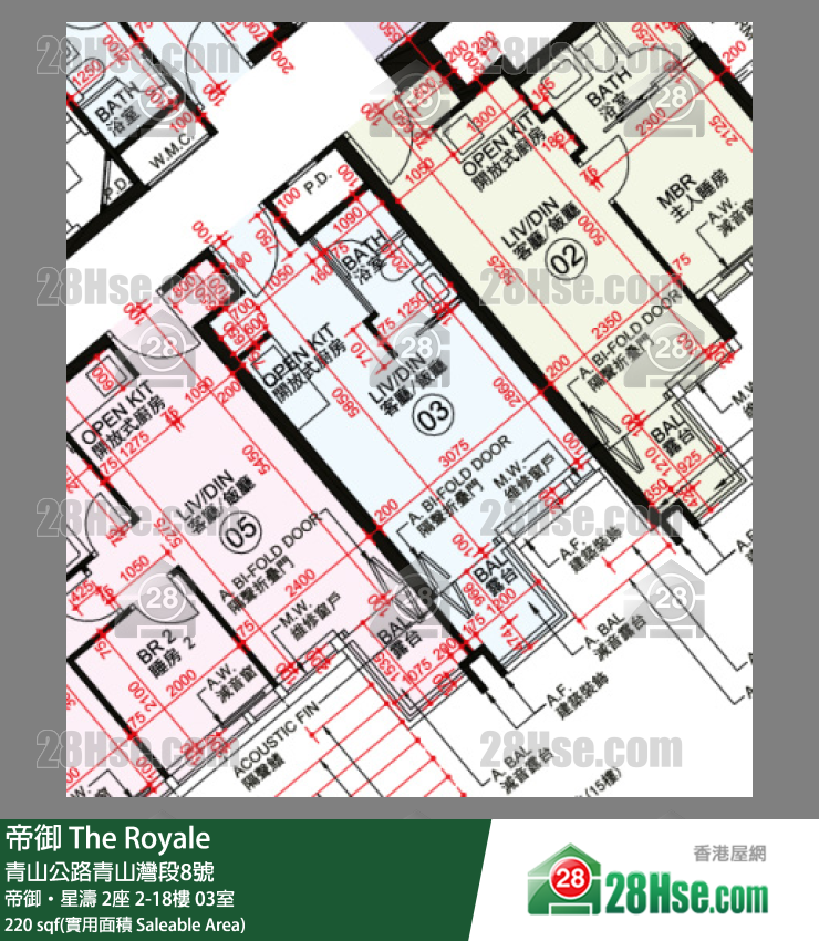帝御 帝御‧星濤 2座 11樓 03室 平面圖