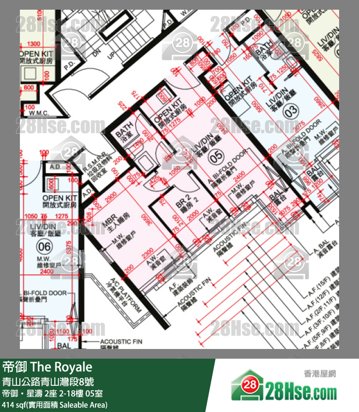帝御 帝御‧星濤 2座 16樓 05室 平面圖