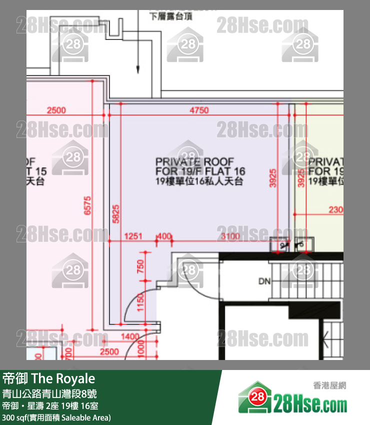 帝御 帝御‧星濤 2座 19樓 16室 平面圖