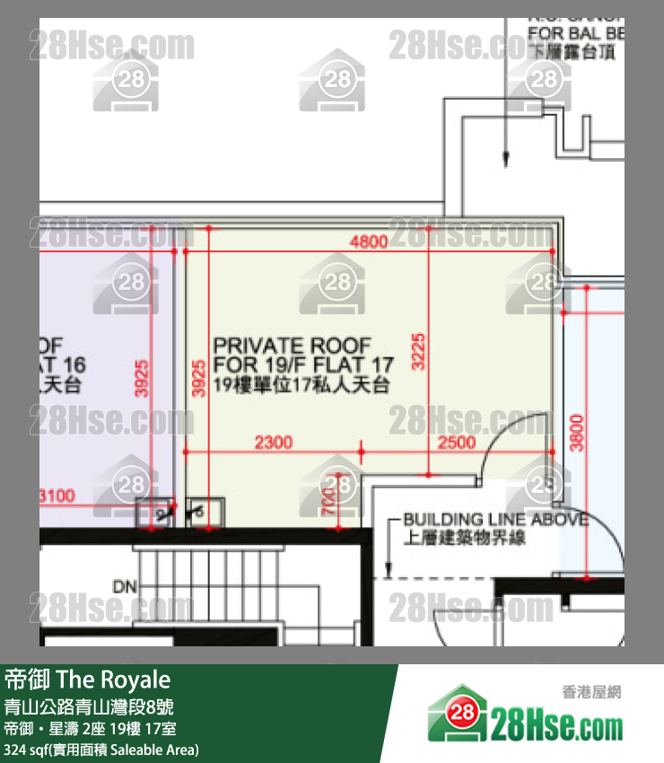 帝御 帝御‧星濤 2座 19樓 17室 平面圖