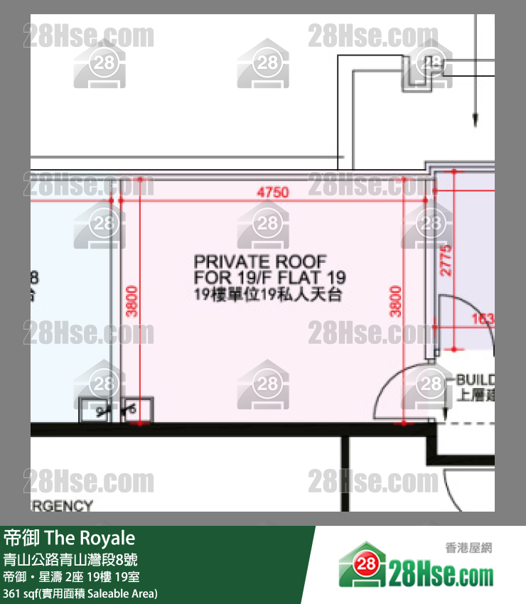 帝御 帝御‧星濤2座19樓 19室 平面圖