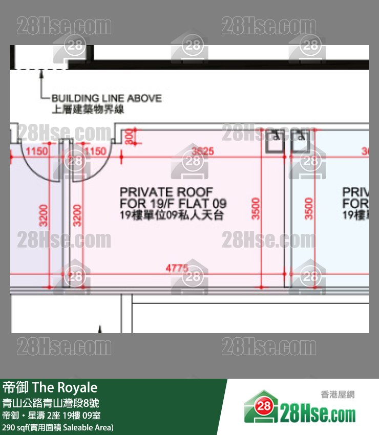 帝御 帝御‧星濤 2座 19樓 09室 平面圖