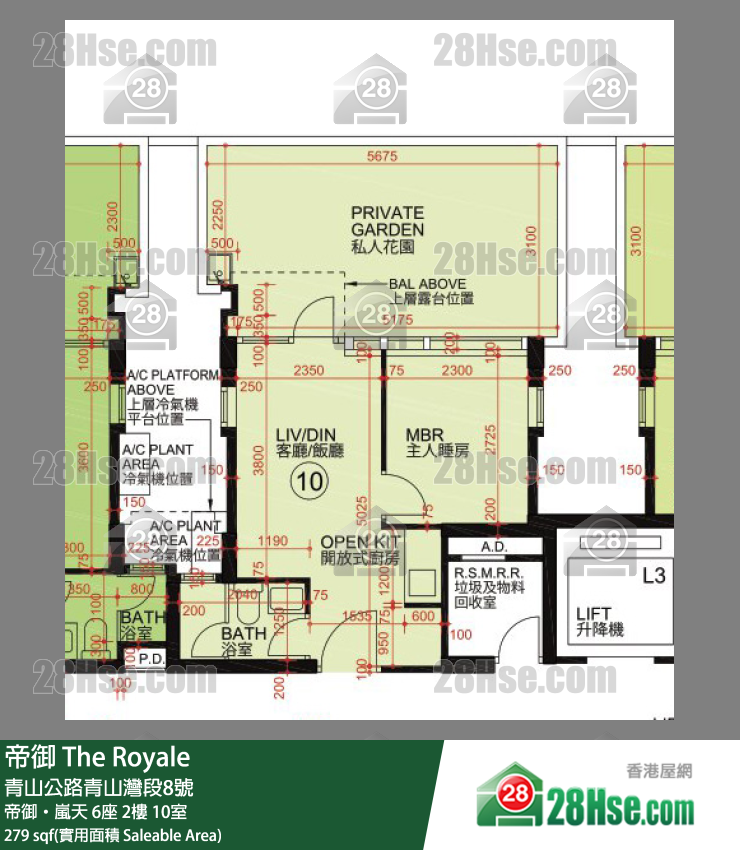 帝御 帝御‧嵐天 6座 2樓 10室 平面圖