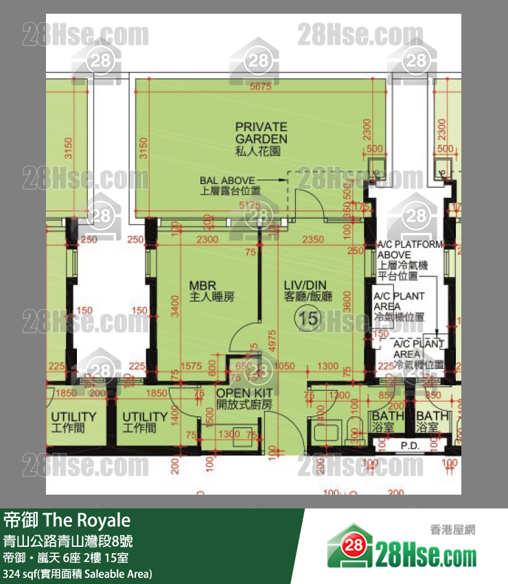 帝御 帝御‧嵐天 6座 2樓 15室 平面圖
