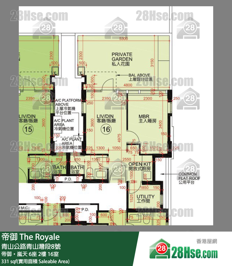 帝御 帝御‧岚天 6座 2楼 16室 平面图