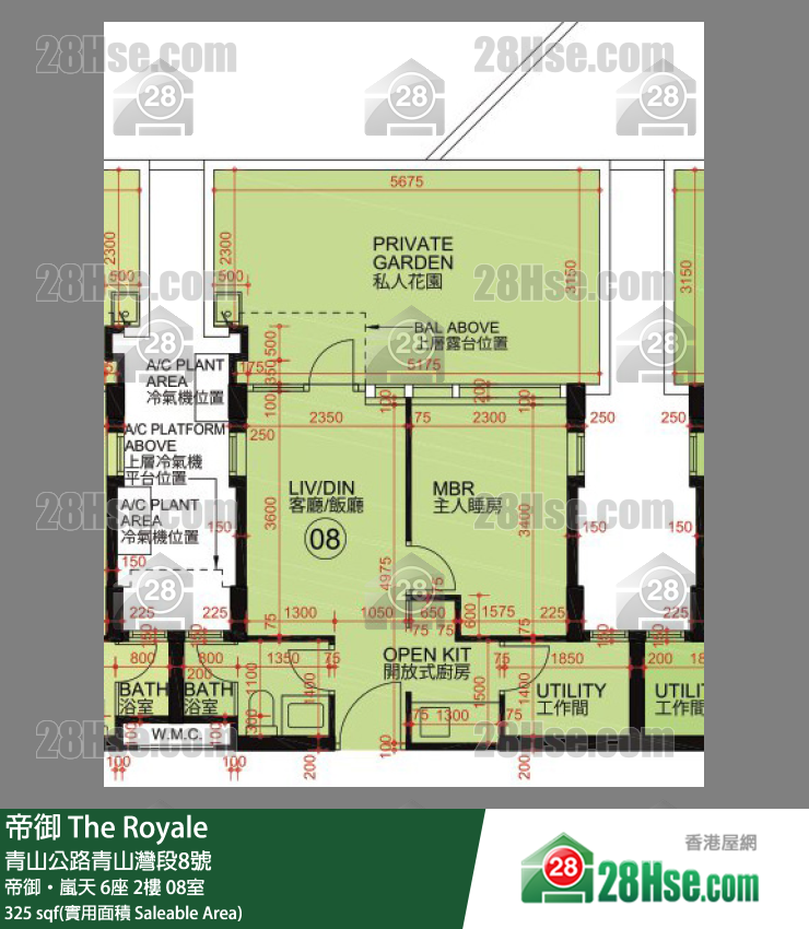 帝御 帝御‧岚天 6座 2楼 08室 平面图