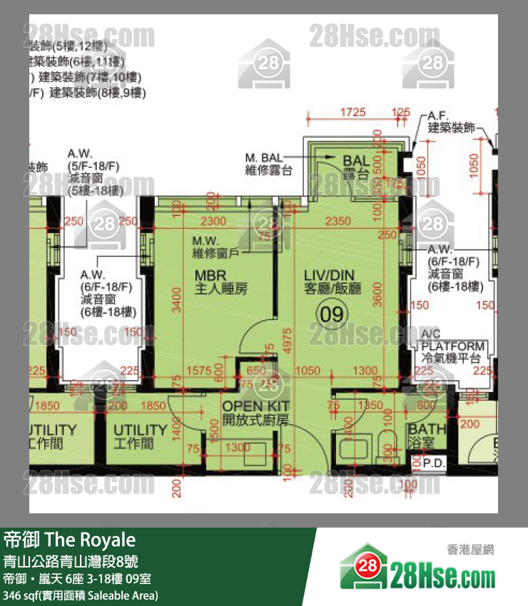 帝御 帝御‧嵐天 6座 17樓 09室 平面圖