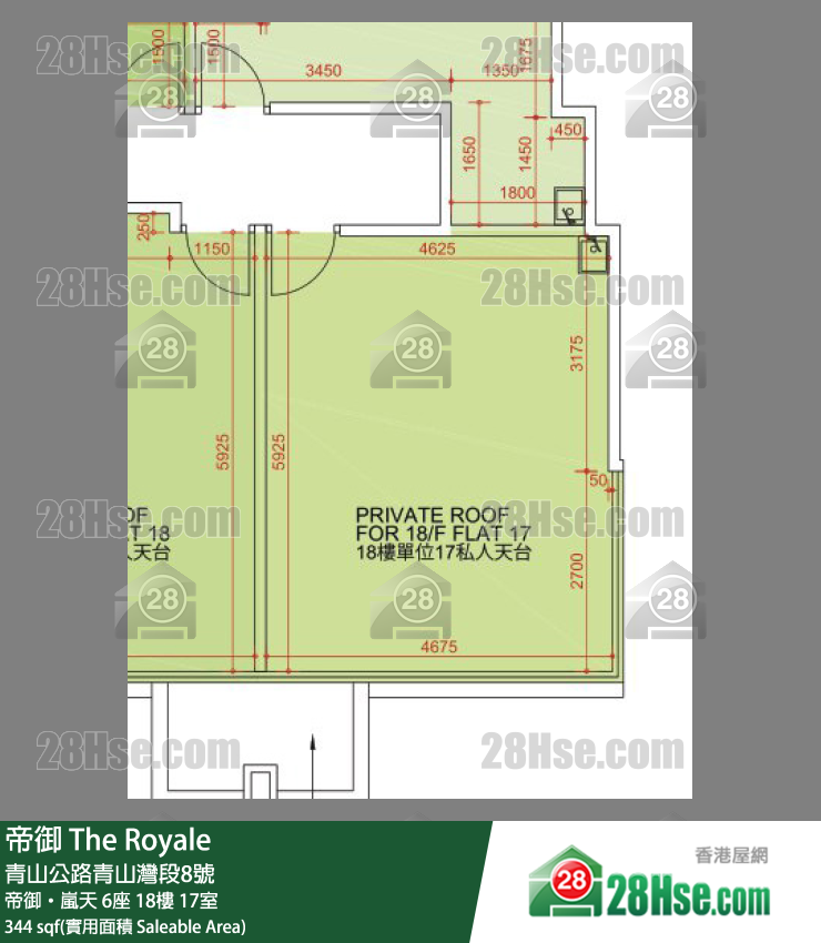 帝御 帝御‧岚天 6座 18楼 17室 平面图