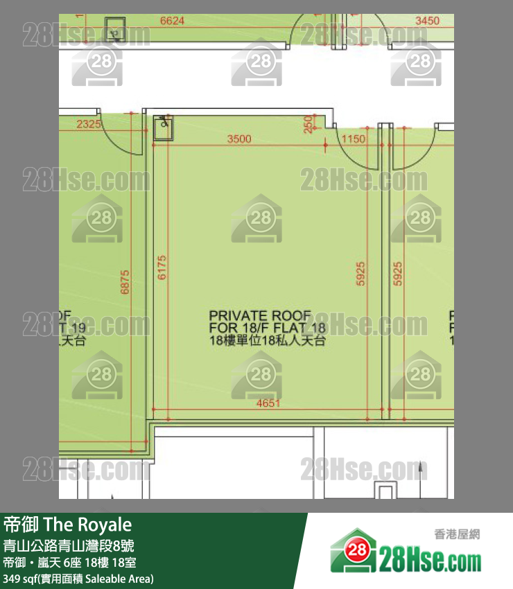帝御 帝御‧嵐天6座18樓 18室 平面圖