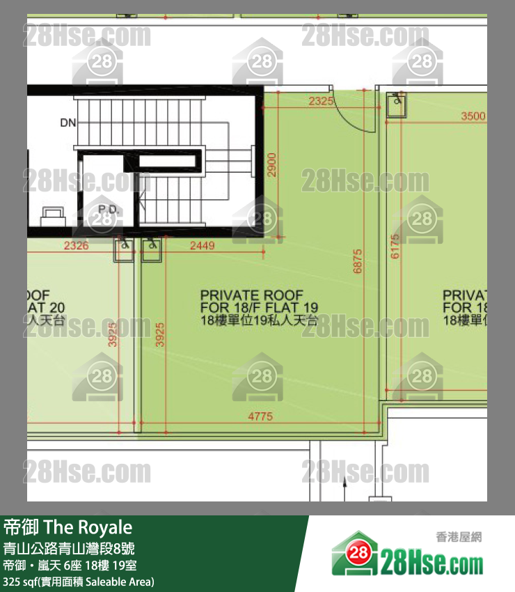 帝御 帝御‧嵐天 6座 18樓 19室 平面圖