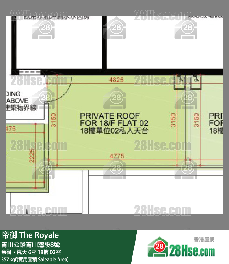 帝御 帝御‧岚天 6座 18楼 02室 平面图