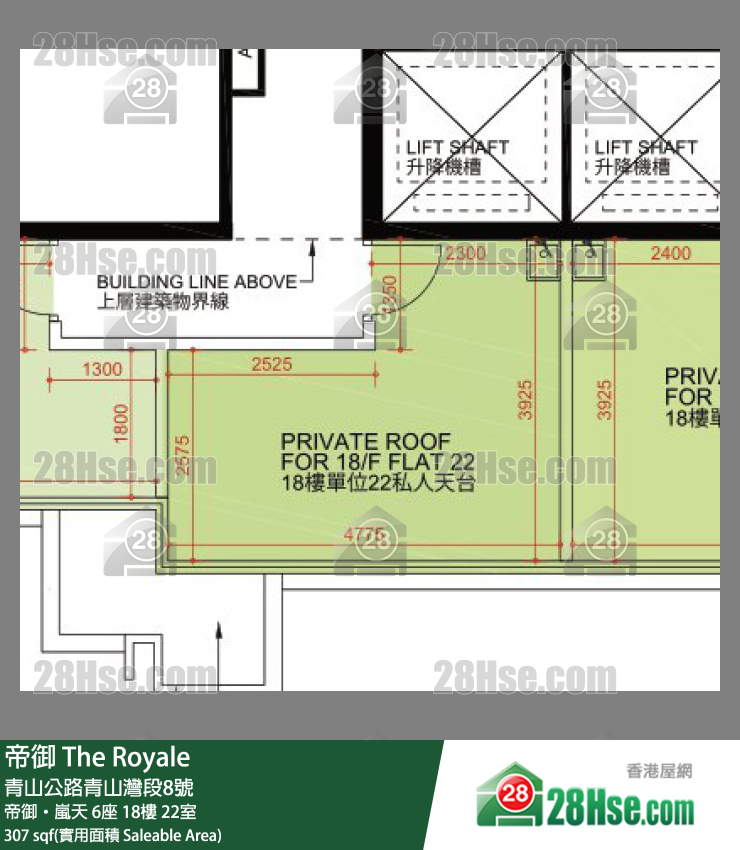 帝御 帝御‧嵐天 6座 18樓 22室 平面圖