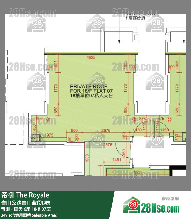 帝御 帝御‧嵐天 6座 18樓 07室 平面圖