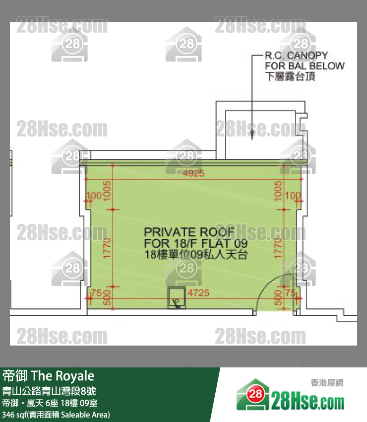 帝御 帝御‧嵐天 6座 18樓 09室 平面圖
