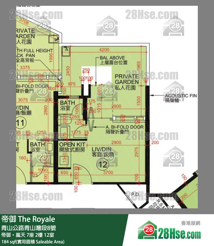帝御 帝御‧嵐天 7座 2樓 12室 平面圖
