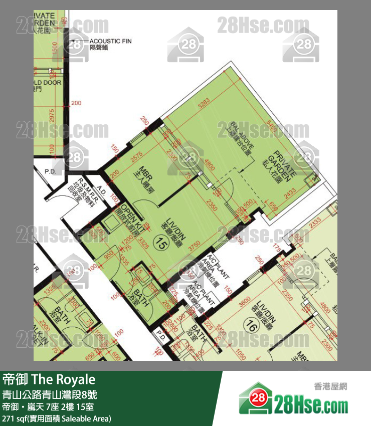帝御 帝御‧嵐天 7座 2樓 15室 平面圖